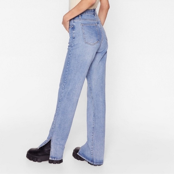 Nasty Gal • Shits Now or Never Split Hem Jean - Picture 8 of 14
